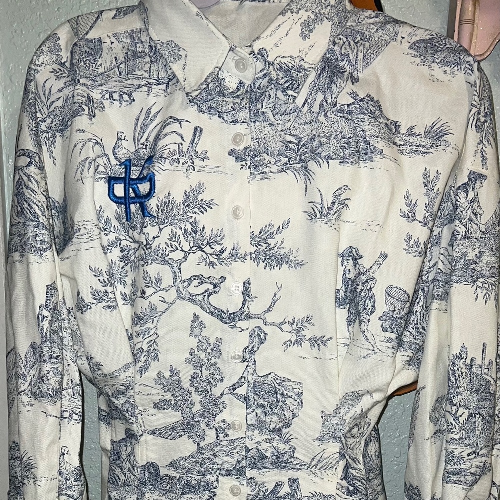 Kamad Toile de Jouy Shirt Dress